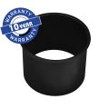 MERIDA STELLA BLACK LINE round countertop ring for a waste bin, black